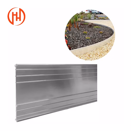 Aluminium-Garten-Rasenkante, Landschaftsstein- und Graskante, stabile Metallkante