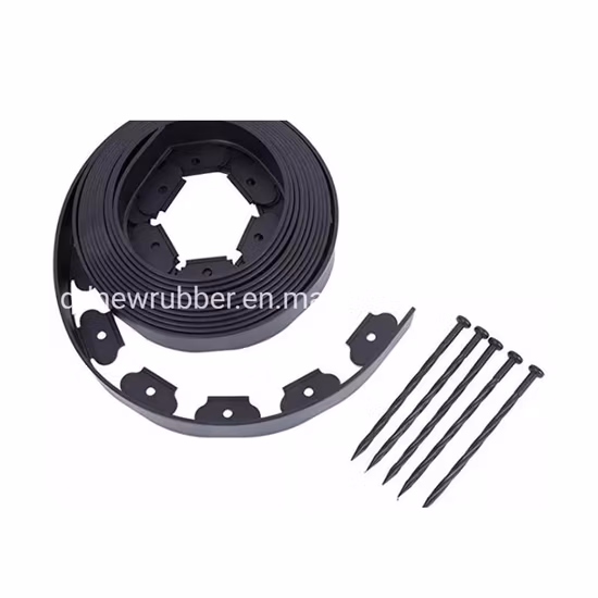 Einfach zu verwendender, flexibler Kunststoffrand für Garten, Gras, Rasen, stabile Wandeinfassung